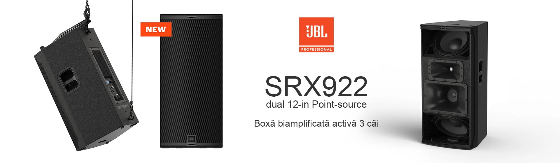 Boxa Activa Full Range 3 cai Line Array JBL SRX922 Point-Source